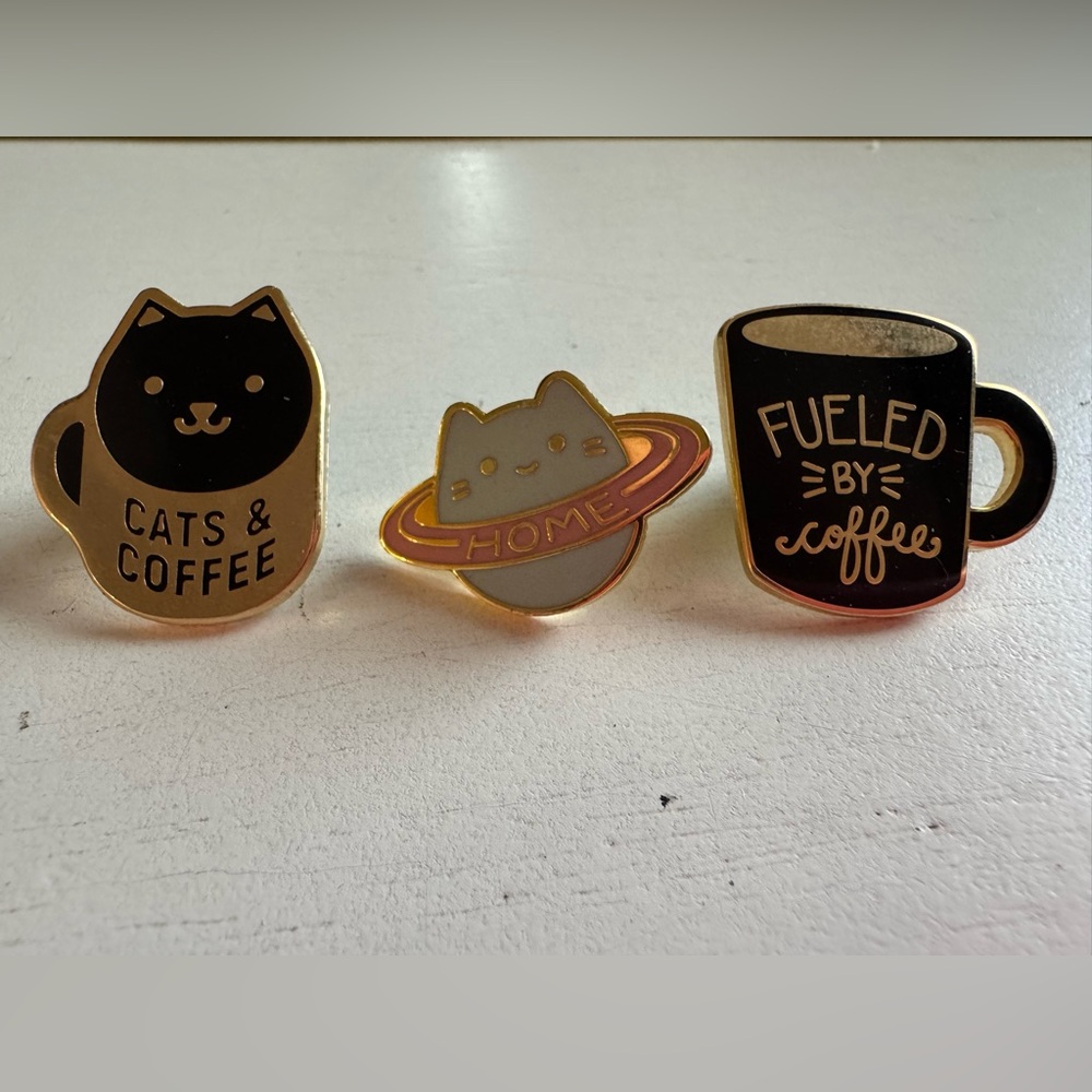 Cats & Coffee Pin Assortment